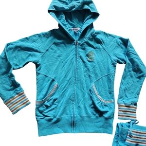 bebe Turquoise Kids Hoodie